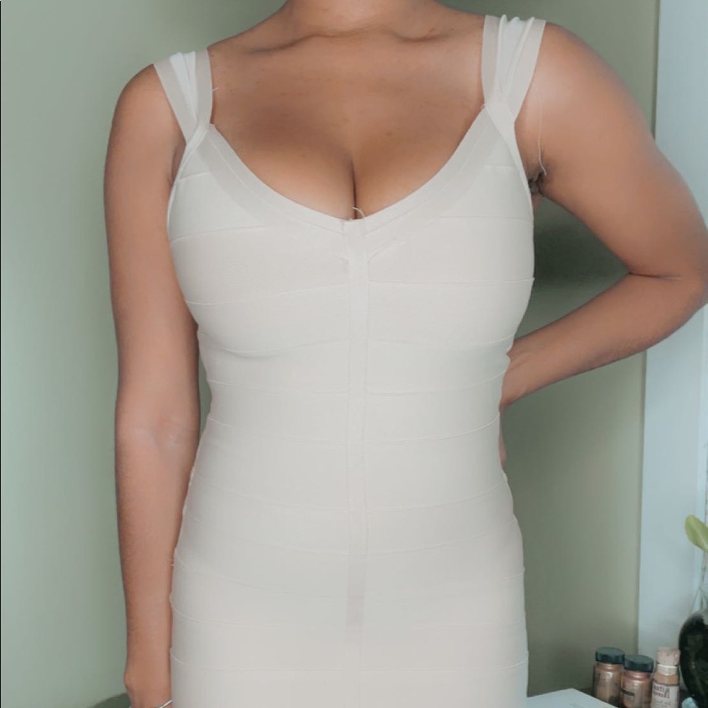 Cream Bandage Dress